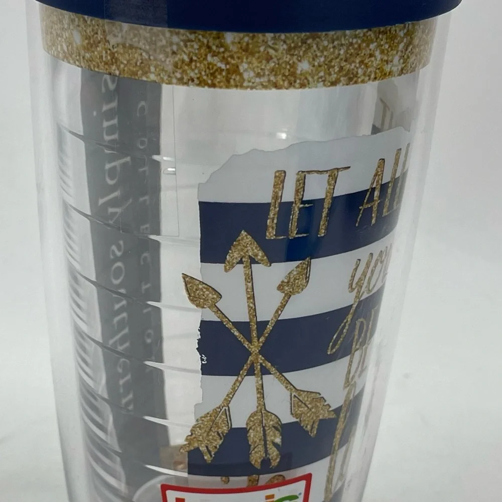 Simply Southern Tervis Tumbler 16 oz. Cup‎ Blue Gold 1 Corinthians 16:14 New NWT